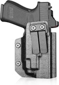 IWB Kydex Holster for Glock 19 with TLR8/ TLR8A, Fit Glock 17/19 Gen 3-5, 23/32 Gen 3-4 & 19X/ 44/45, Inside Waistband Conceal Carry, Optic Cut, Adj. Cant & Retention, Right Hand - WARRIORLAND