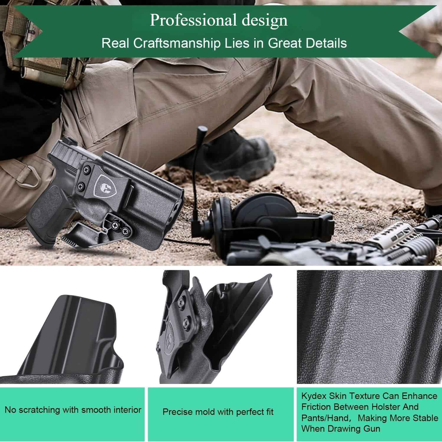 Smith & Wesson SD9 SD40 VE Inside Waistband Concealed Carry Holster with Claw Holsters for Fat Guys | WARRIORLAND
