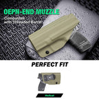 9mm Springfield Armory Hellcat / Pro Tan 9mm Inside Waistband Holster Kydex  Right / Left Handed | WARRIORLAND