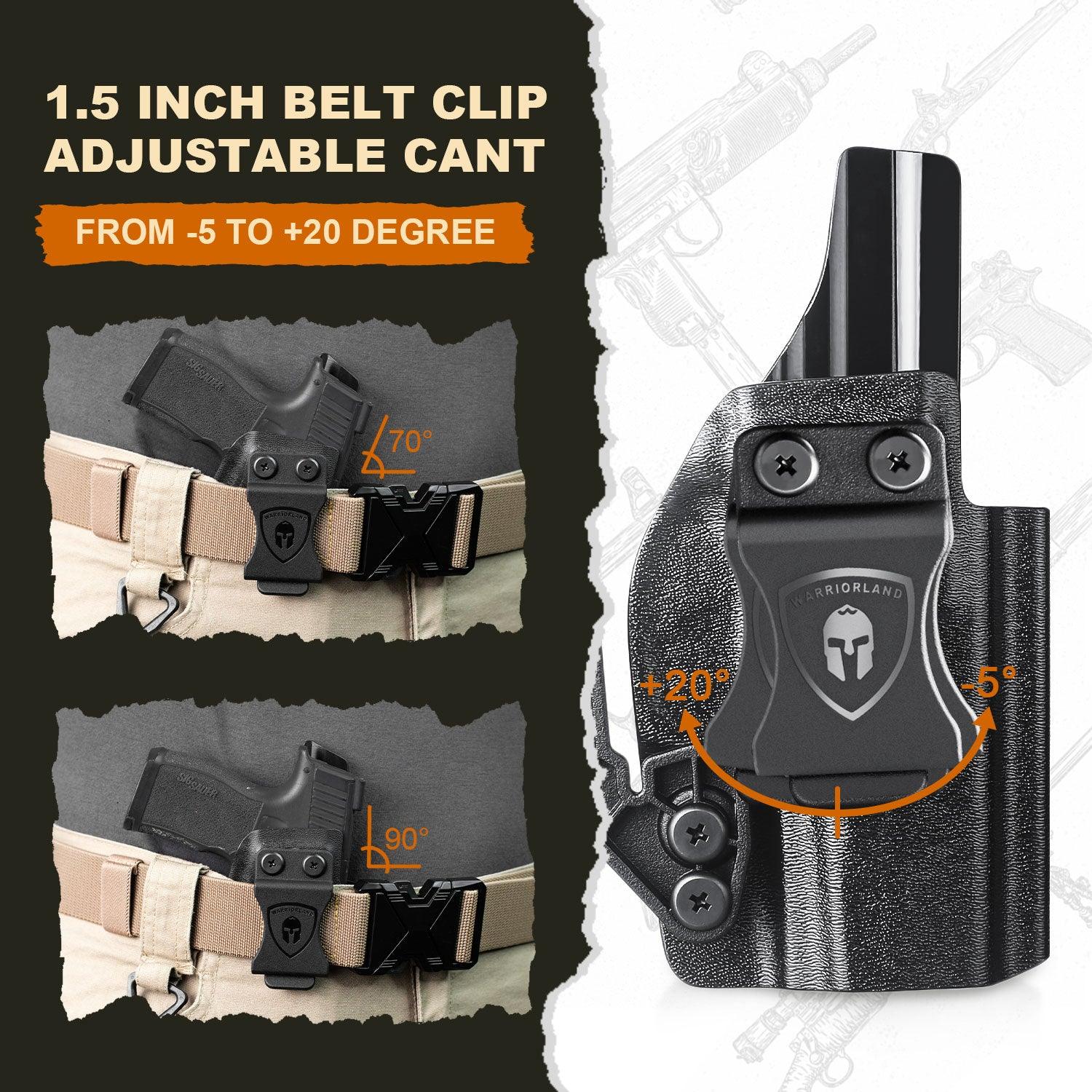 Walther PPS M2 Holster IWB Kydex Holster w/Claw & Optics Cut: Walther PPS M2 Pistol, Inside Waistband Appendix Carry PPS M2 Holster, Adj. Retention & Cant, Right Hand|WARRIORLAND - WARRIORLAND