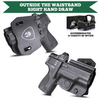 Kydex OWB Open Carry Paddle Holster Smith & Wesson S&W M&P Shield /M2.0  9mm/.40 Pistol