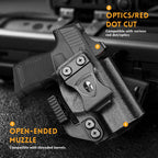 WARRIORLAND IWB Kydex Holster Compatible with Sig Sauer P365 P365 XL P365 SAS P365X P365.380 ACP P365 ROSE.380 ACP, Inside Waistband Appendix Conceal Carry, with Claw & Adj. Retention & Cant, Right Hand - WARRIORLAND