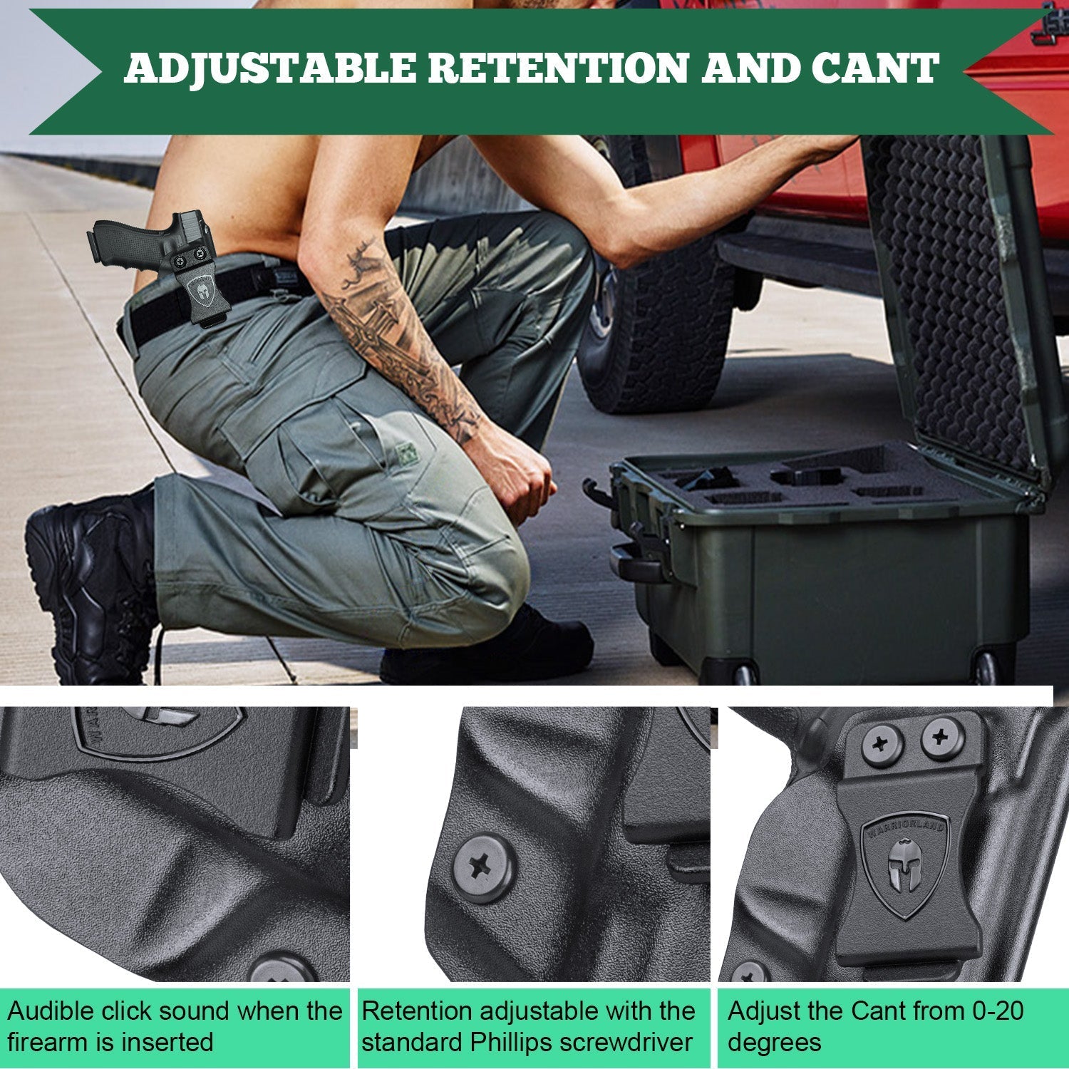 IWB Holster Fit M&P Shield 9mm &Smith & Wesson .40 3.1’’ M&P Shield M2.0 Compact Warriorland - WARRIORLAND