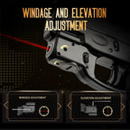 WARRIORLAND Red Laser Sight Tailored Fit Taurus G2C /G3C / PT111 Millennium G2 / PT140/Taurus G3, Ultra Compact G2C Beam Sight, Gun Sight with Ambidextrous On/Off Switch & Power Indicator, WLS-101 - WARRIORLAND