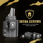 Sig P365 IWB Kydex Holster with Claw Attachment and Optic Cut: Sig Sauer P365 P365 XL P365 SAS P365X P365.380 ACP P365 ROSE.380 ACP, Inside Waistband Appendix Carry P365 Holster, Adj. Cant & Retention, Right Hand|WARRIORLAND - WARRIORLAND