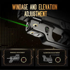 WLS-104G Laser Sight Tailored Fit Glock 17/19/19X/23/31/32/44/45, Ultra Compact G19 Beam Sight, Gun Sight with Ambidextrous On/Off Switch & Power Indicator|WARRIORLAND - WARRIORLAND