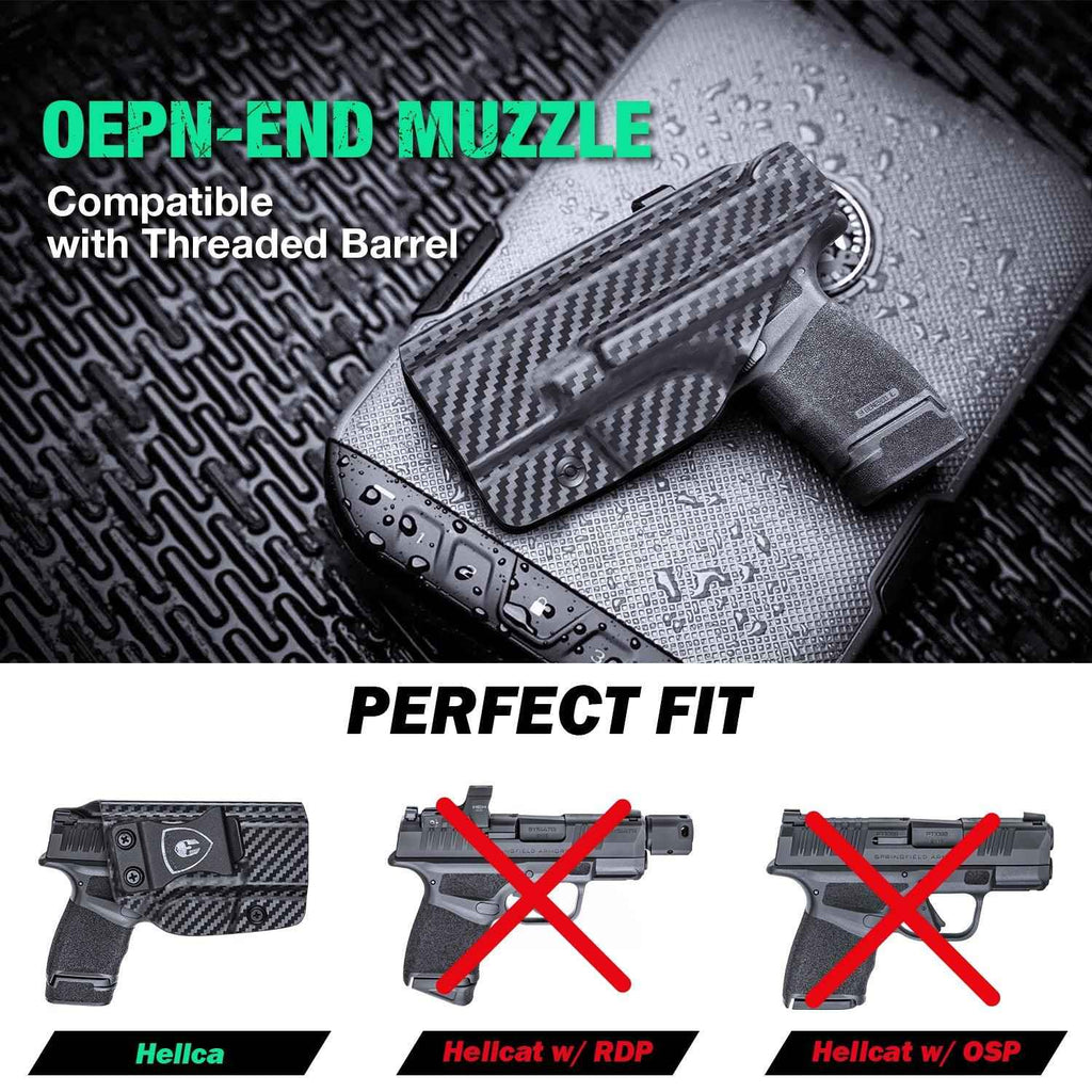 Carbon Fiber Kydex IWB Holster for Springfield Armory Hellcat/ Pro 9mm | WARRIORLAND
