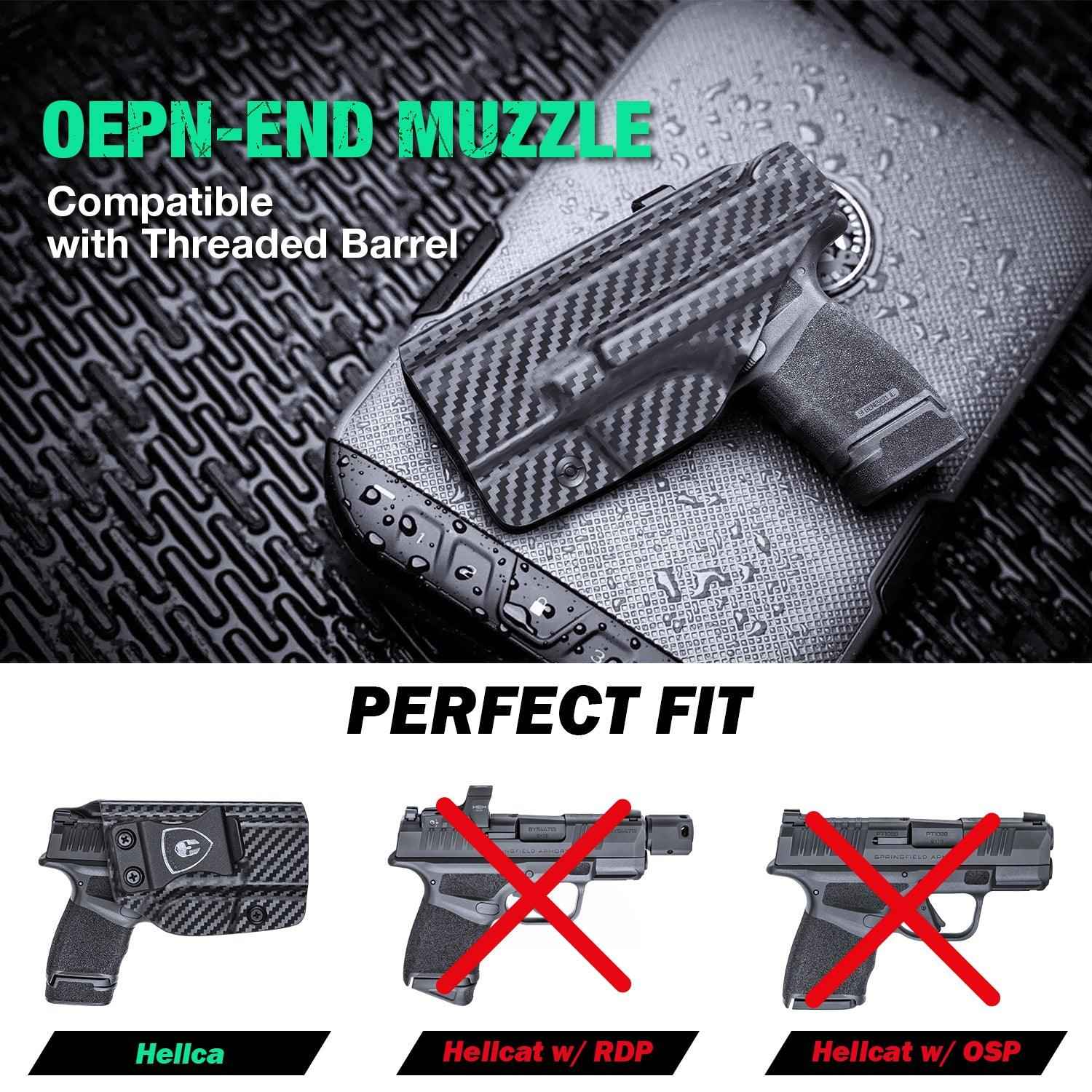 Carbon Fiber Kydex IWB Holster for Springfield Armory Hellcat/ Pro 9mm | WARRIORLAND