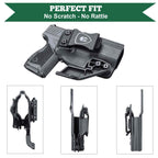 Taurus GX4 IWB Kydex Holster with Claw Red Dot Optics Cut Trigger Guard Holsters for Fat Guys | WARRIORLAND