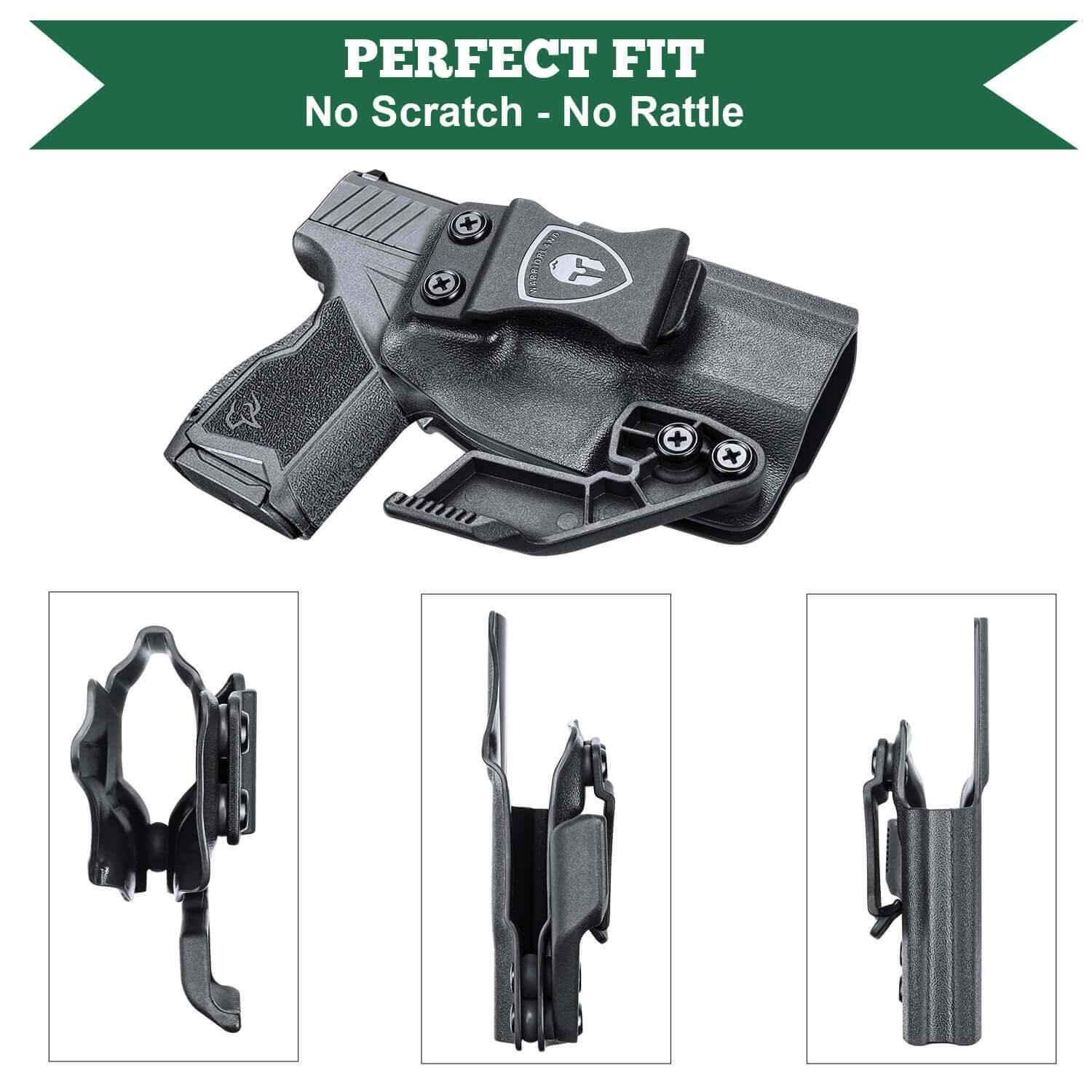 Taurus GX4 IWB Kydex Holster with Claw Red Dot Optics Cut Trigger Guard Holsters for Fat Guys | WARRIORLAND