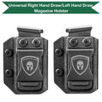 Glock 43X / G43X MOS Mag Carrier IWB/OWB Magazine Holster 9mm/.40 Stack Fit: Glock 43X / 43X MOS Magazine, Not Fit Glock 43|WARRIORLAND - WARRIORLAND