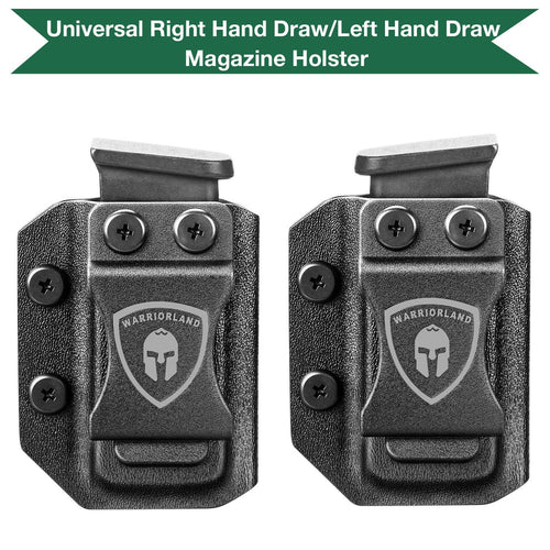 Glock 43X / G43X MOS Mag Carrier IWB/OWB Magazine Holster 9mm/.40 Stack Fit: Glock 43X / 43X MOS Magazine, Not Fit Glock 43|WARRIORLAND - WARRIORLAND