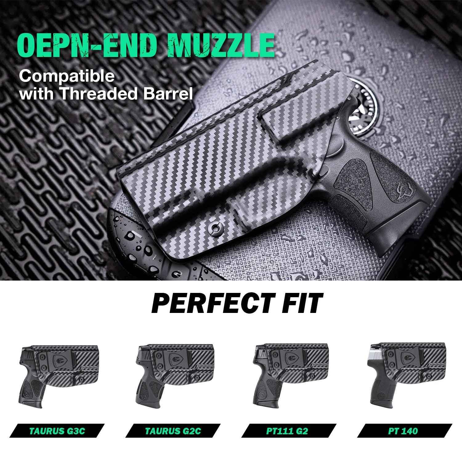 Carbon Fiber Kydex Holster for Taurus G2C G3C Millennium PT111 G2 PT140  9mm | WARRIORLAND