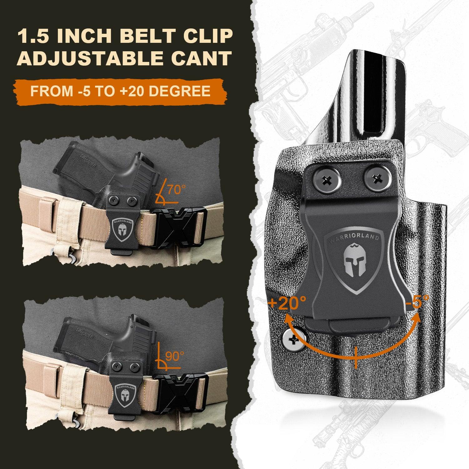 Ruger MAX-9 Holster IWB Kydex Holster Optics Cut: Ruger Max 9 Pistol, Inside Waistband Appendix Carry MAX 9mm Holster, Adj. Retention & Cant, Right/Left Hand Optional|WARRIORLAND - WARRIORLAND