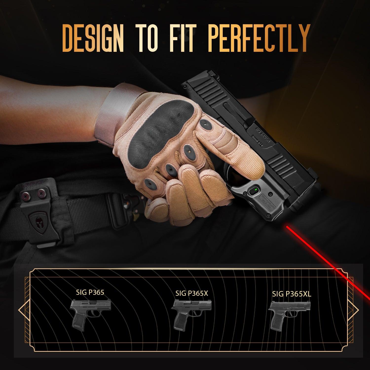 WLS-103 Red Laser Sight,Fit Sig Sauer P365 / P365X / P365XL,Ultra Compact P365 Beam Sight,with Ambidextrous On/Off Switch & Power Indicator|WARRIORLAND - WARRIORLAND