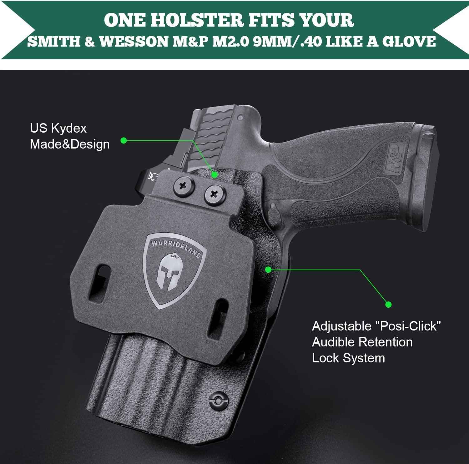 OWB Kydex Holster for S&W M&P M2.0 9mm / .40 3.6