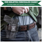 Taurus G3 IWB Kydex Holster with Claw Red Dot Optics Cut Concealed Carry Appendix Concealment Trigger Guard Holsters for Fat Guys | WARRIORLAND