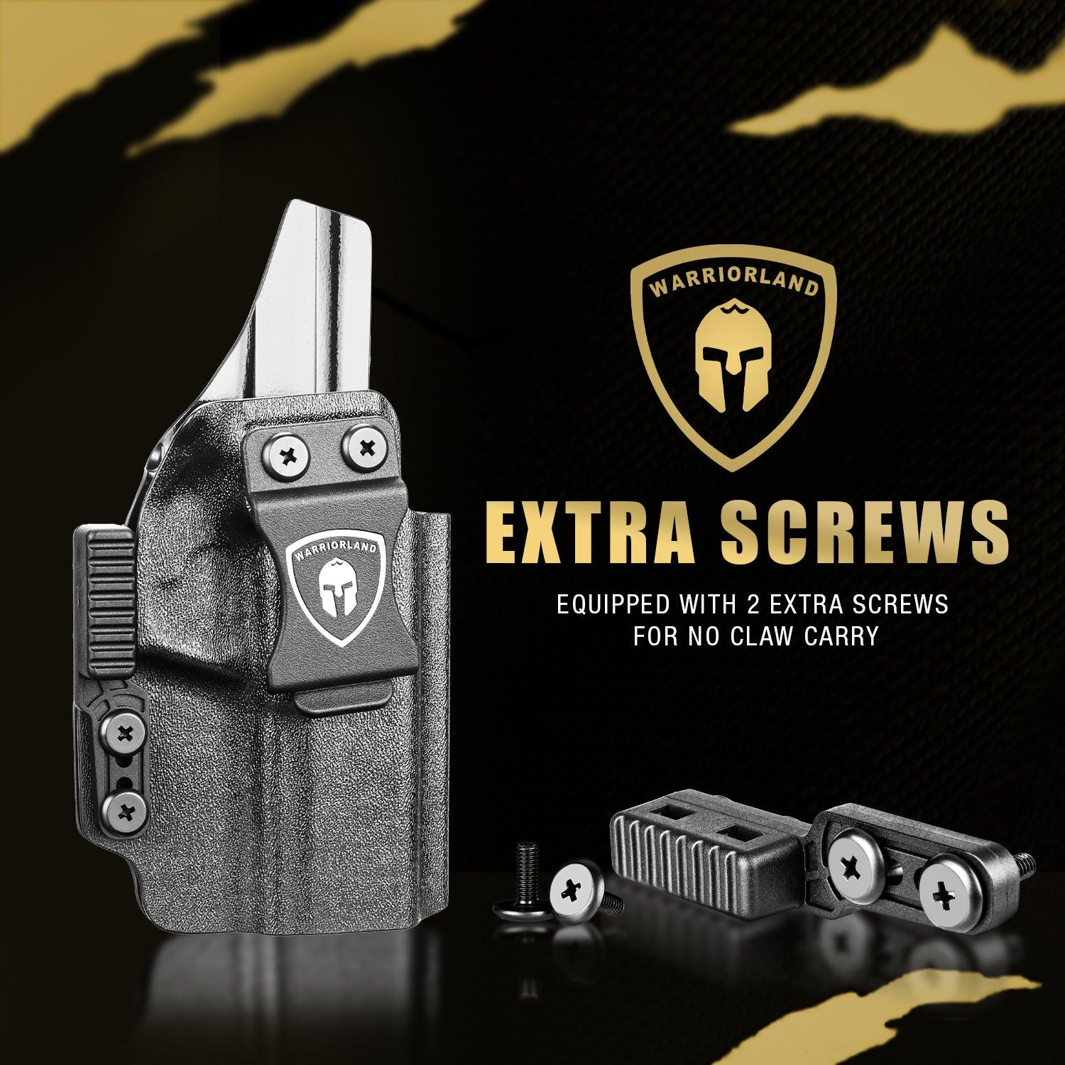 IWB Kydex Holster with Claw Attachment and Optic Cut Fit Smith & Wesson SD9VE & SD40VE Pistol, Inside Waistband Appendix Carry SD9 VE Holster, Adj. Cant & Retention, Right Hand|WARRIORLAND - WARRIORLAND