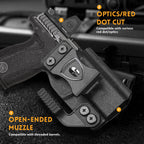 WARRIORLAND IWB Kydex Holster Compatible with S&W Bodyguard 2.0 – Concealed Carry Holster with Optic Cut, Claw, Adjustable Cant, Audible Lock, Inside Waistband Carry, Right Hand Draw - WARRIORLAND