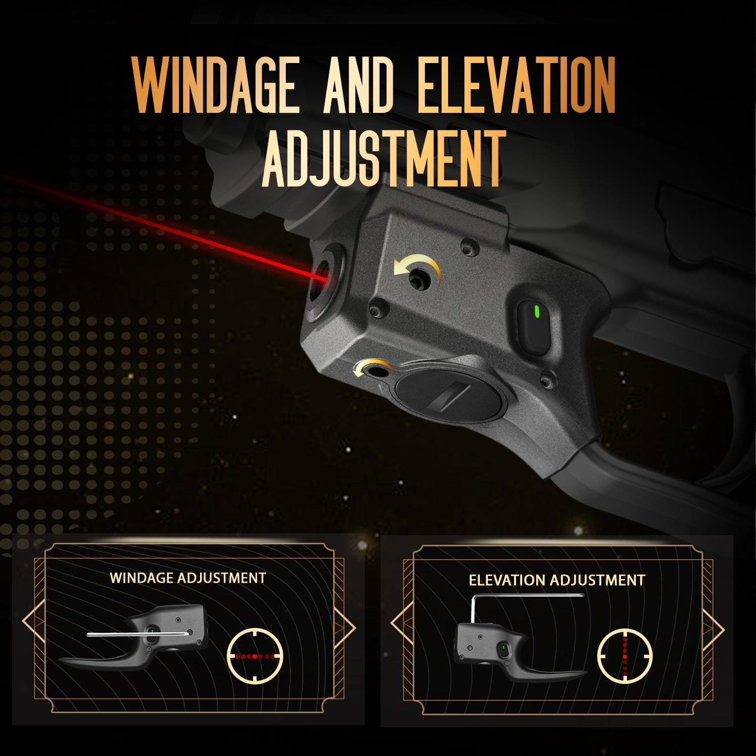 WARRIORLAND Red Laser Sight Fit M&P 9mm / 380 Shield EZ with Kydex Holster, First Red Beam Sight with Power Indicator, M&P 9mm Shield EZ Laser with IWB Holster, WLS-159 w/MP Shield 9 EZ Holster - WARRIORLAND
