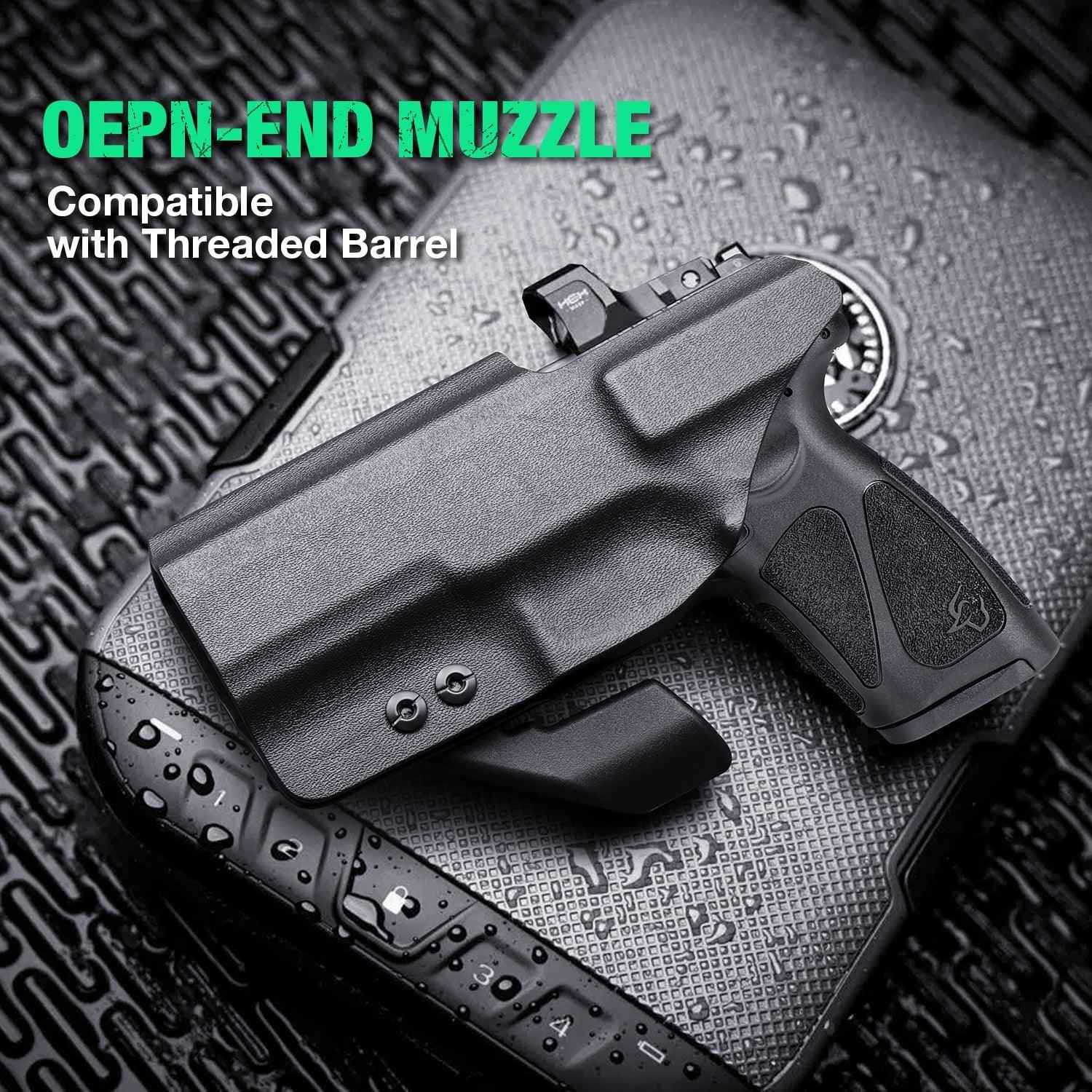 Taurus G3 IWB Kydex Holster with Claw Red Dot Optics Cut Concealed Carry Appendix Concealment Trigger Guard Holsters for Fat Guys | WARRIORLAND