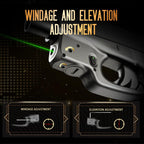 Green Laser Sight Designed to Fit Glock 48 with Holster Combo, Green Beam Sight with Power Indicator, Custom-Made IWB Kydex Holster Right Hand, WLS-105G w/ G48 Holster|WARRIORLAND - WARRIORLAND