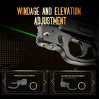 Green Laser Sight Tailored Fit M&P Shield 9mm/.40 Pistol (Not Fit M&P Shield Plus), Ultra Compact Shield 40 Beam Sight, Gun Sight with Ambidextrous On/Off Switch & Power Indicator, WLS-102G|WARRIORLAND - WARRIORLAND