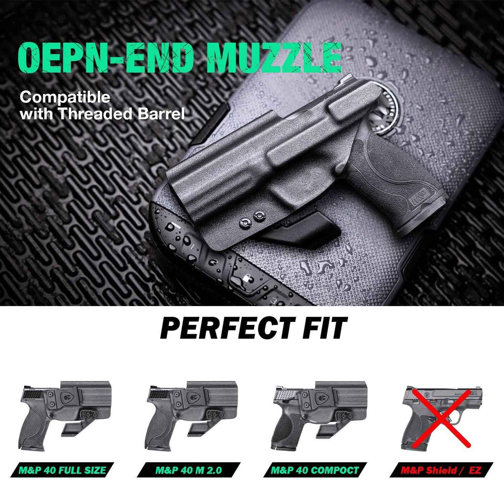 Smith & Wesson M&P 9/.40 Compact/Full Size Kydex IWB Holster with Claw for Fat Guys | WARRIORLAND