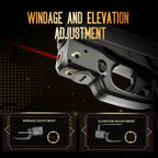 Red Laser Sight Designed to Fit Glock 43/43X(No Rail Version) with Holster, Red Beam Sight with Power Indicator, Custom-Made IWB Kydex Holster Right Hand, WLS-105 w/ G43 Holster|WARRIORLAND - WARRIORLAND