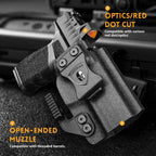 WARRIORLAND IWB Kydex Holster Compatible with Springfield Hellcat Pro, Not Fit Hellcat, Inside Waistband Appendix Conceal Carry, with Claw & Adj. Retention & Cant, Right Hand - WARRIORLAND