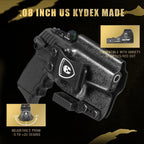 IWB Kydex Holster with Claw Attachment and Optic Cut Fit SCCY CPX-1 & CPX-2 GEN 1-2 Pistol - Not Fit GEN 3, Inside Waistband Appendix Carry SCCY Holster, Adj. Cant & Retention, Right Hand|WARRIORLAND - WARRIORLAND