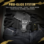 IWB Kydex Holster with Claw Attachment and Optic Cut Fit SCCY CPX-1 & CPX-2 GEN 1-2 Pistol - Not Fit GEN 3, Inside Waistband Appendix Carry SCCY Holster, Adj. Cant & Retention, Right Hand|WARRIORLAND - WARRIORLAND