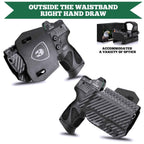 Carbon Fiber Kydex OWB Paddle Open Carry Holster for Taurus G2C G3C Millennium G2 PT111 PT140