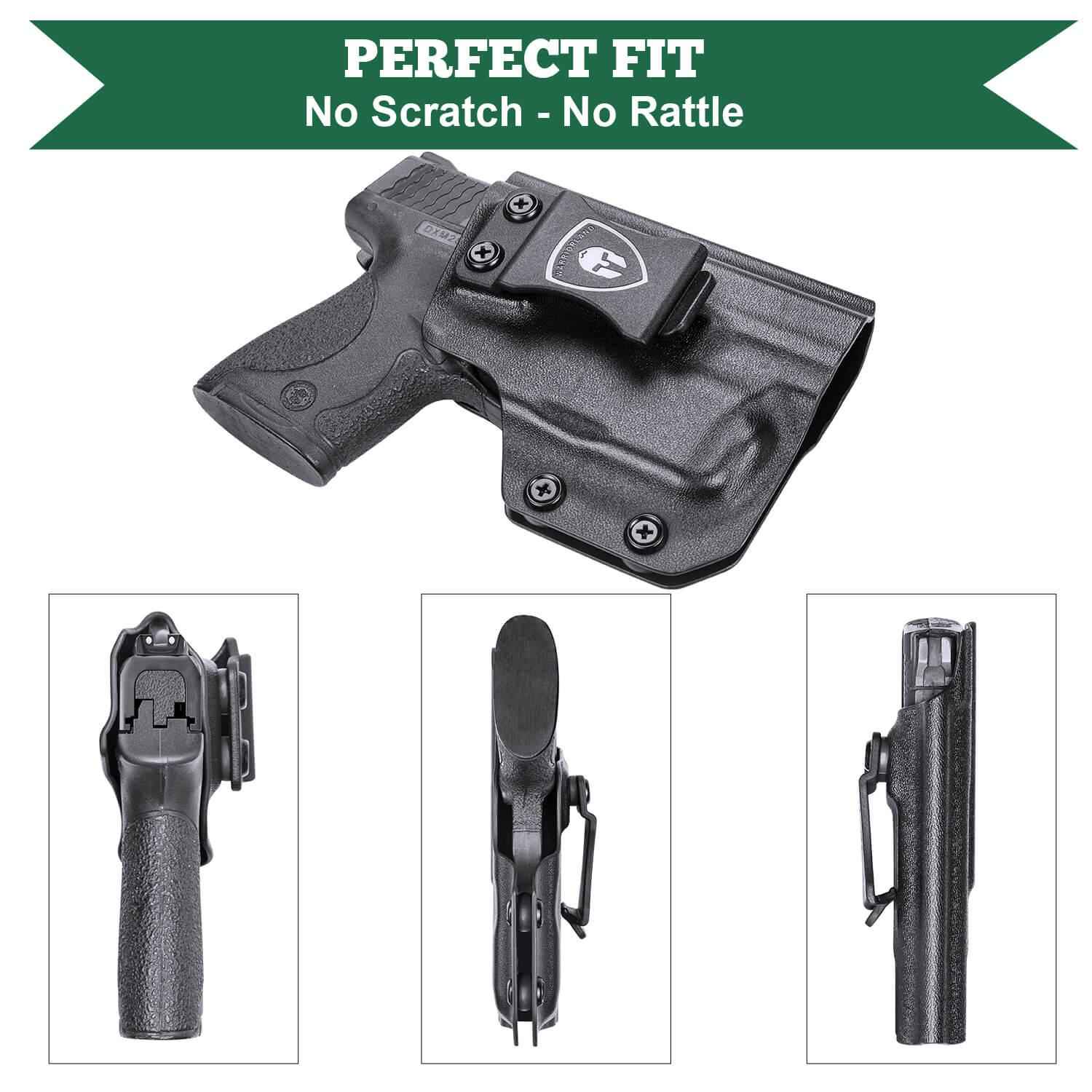 IWB Kydex Light Bearing Holster for S&W M&P Shield 9/.40 M2.0 Pistol with TLR 6  Right/ Left Handed | WARRIORLAND