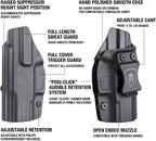IWB Kydex Holster Custom Fit: Glock 17/19/34 Gen3-5、Glock 22/23/31/32 Gen 3-4、Glock 19/44/45，Adj. Cant & Retention, Right Hand|WARRIORLAND - WARRIORLAND