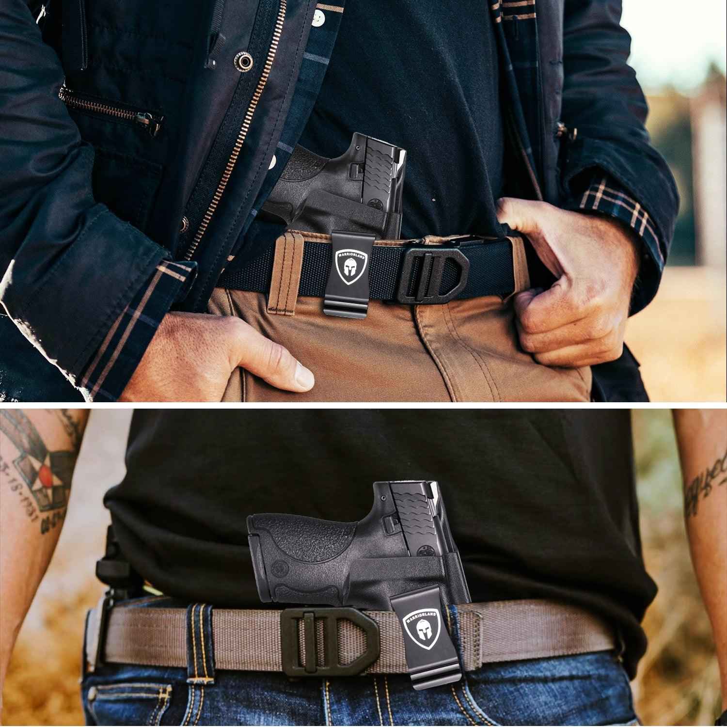 Glock 19/19X IWB Holster with Claw, Metal Belt Clip Holster, 0.06 inch Kydex | Right/Left Hand