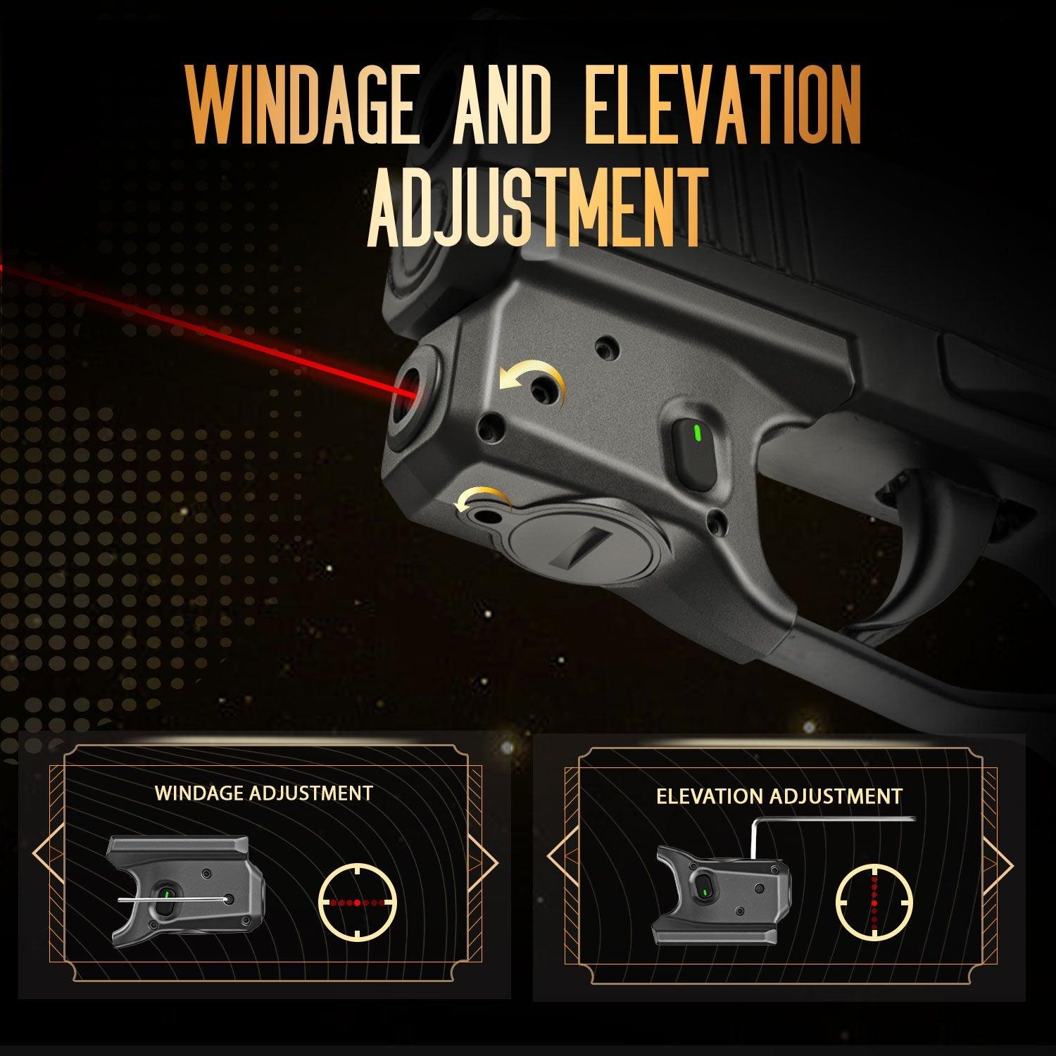 WLS-103 Red Laser Sight and Kydex Holster Combo Tailored Fit P365/P365X/P365XL, Gun Sight with Ambidextrous On/Off Switch & Power Indicator|WARRIORLAND - WARRIORLAND
