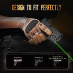 WARRIORLAND Green Laser Sight Tailored Fit Taurus G2C / Taurus G3C / Millennium G2 PT111 & PT140/Taurus G3, Ultra Compact G2C Beam Sight, Gun Sight with Ambidextrous On/Off Switch & Power Indicator, WLS-101G - WARRIORLAND
