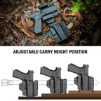 Glock 43/43X/MOS IWB & OWB Convertible Holster Holsters, Optic Ready, Adj Ride Height,Right Hand | Warriorland