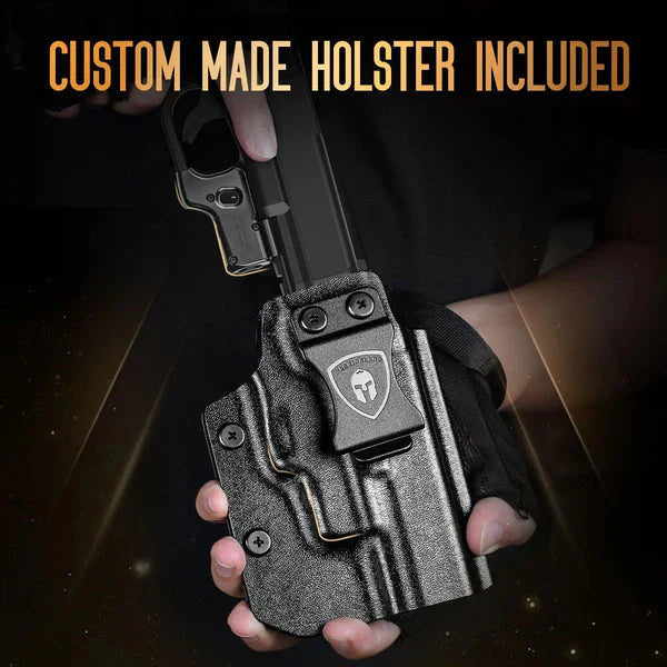WARRIORLAND Kydex Holster (Only) Fit WLS-104 Laser Sight and Glock 17/19/19X/23/31/32/44/45 - WARRIORLAND