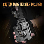 WARRIORLAND Kydex Holster (Only) Fit WLS-104 Laser Sight and Glock 17/19/19X/23/31/32/44/45 - WARRIORLAND