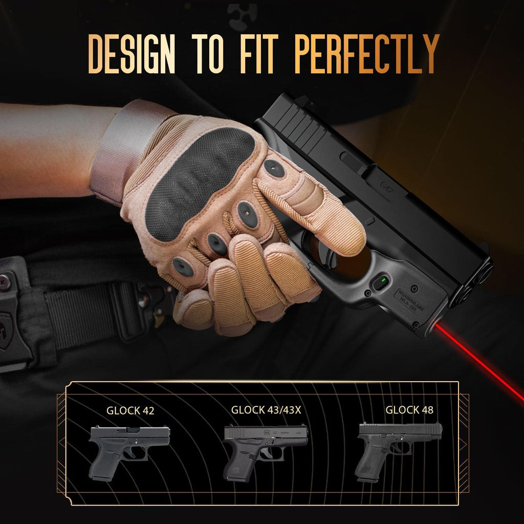 Red Laser Sight Tailored Fit G42 / G43 / G43X / G48, Ultra Compact G43 Beam Sight, Gun Sight with Ambidextrous On/Off Switch & Power Indicator, WLS-105|WARRIORLAND - WARRIORLAND