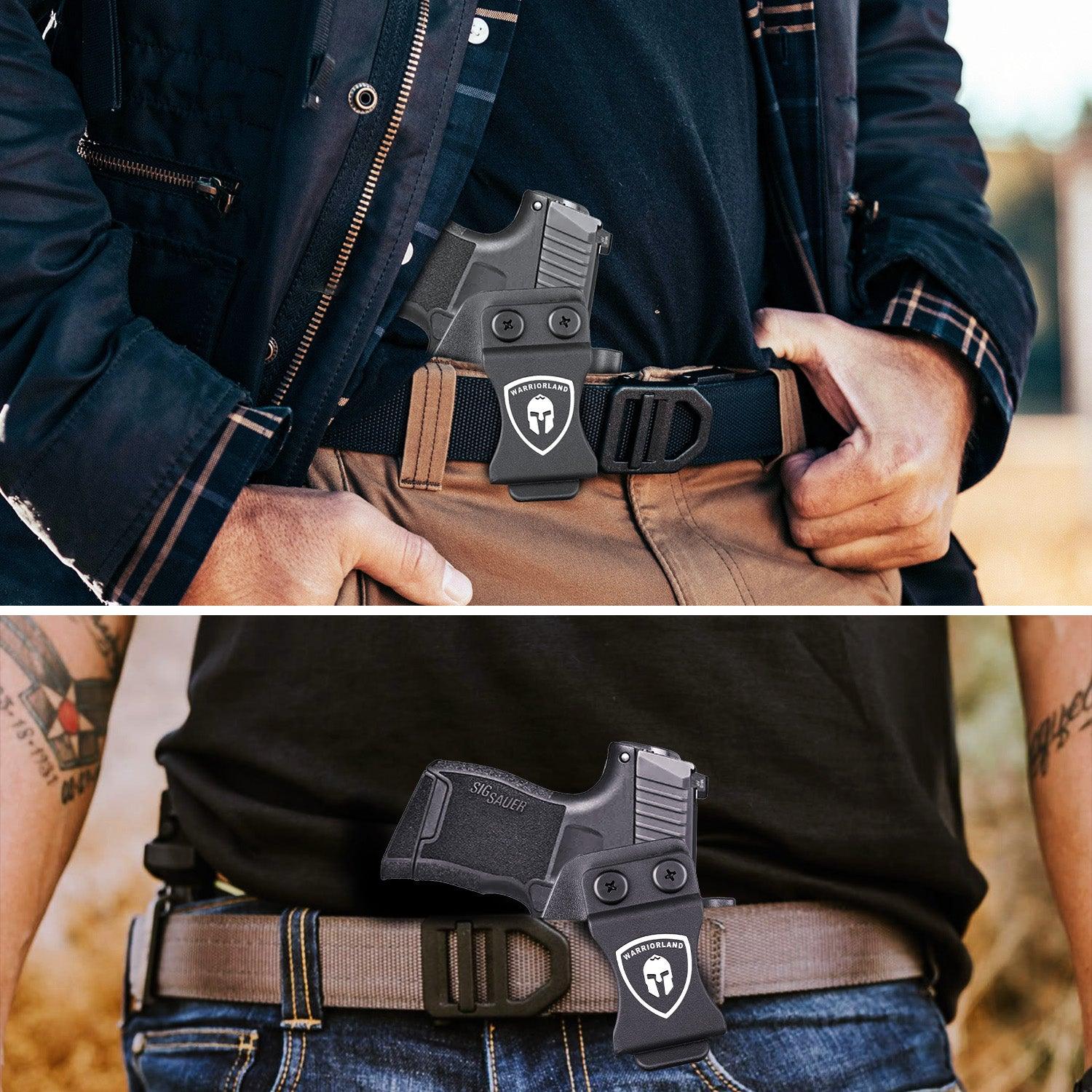 WARRIORLAND IWB Kydex Holster Compatible with Sig Sauer P365/P365X/P365 SAS/P365XL w/TLR-6/6 HL / 6 HL G, Inside Waistband Concealed Carry, Adj. Cant & Retention, Optic Cut,Right Hand - WARRIORLAND
