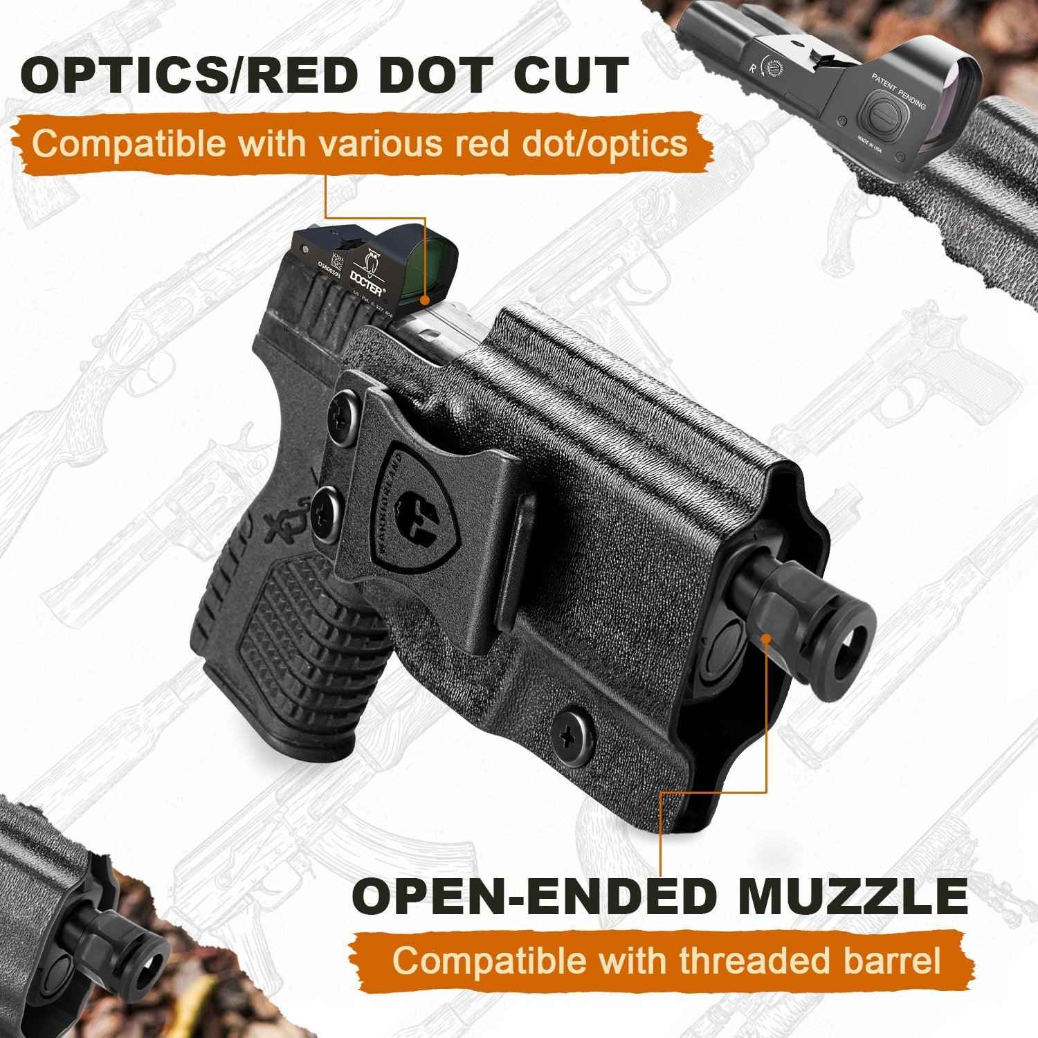 Springfield XD-S 3.3'' Holster IWB KYDEX Holster Optics Cut for Springfield XDS 3.3