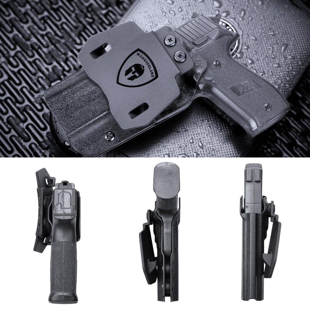 Sig P226 Holster OWB Kydex Holster Optics Cut: Sig Sauer P226 LEGION'' Pistol, Outside Waistband Open Carry P226 Holster with 1.75 Inch Paddle, Adj. Retention, Right Hand|WARRIORLAND - WARRIORLAND