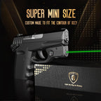WARRIORLAND Kydex Holster for Gun with Green Laser Light Combo Fit for SCCY CPX1/CPX2 9mm Gen 1-2 Pistol, WLS-107G Laser Beam Sight with Power Indicator & Concealed Carry IWB Right-Hand Holster - WARRIORLAND