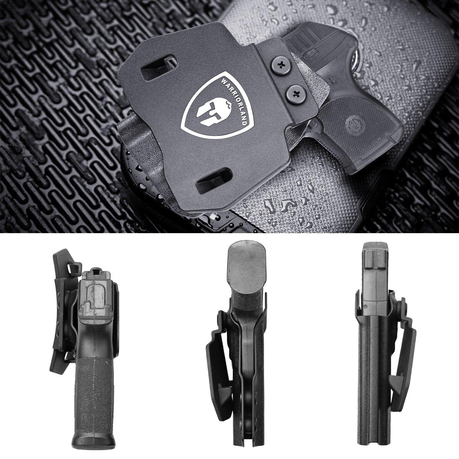 OWB Holster Optics Cut Fit Ruger LCP Max Pistol, Outside Waistband Open Carry Max .380 Holster with 1.75 Inch Paddle, Adj. Retention & Cant, Right Hand|WARRIORLAND - WARRIORLAND