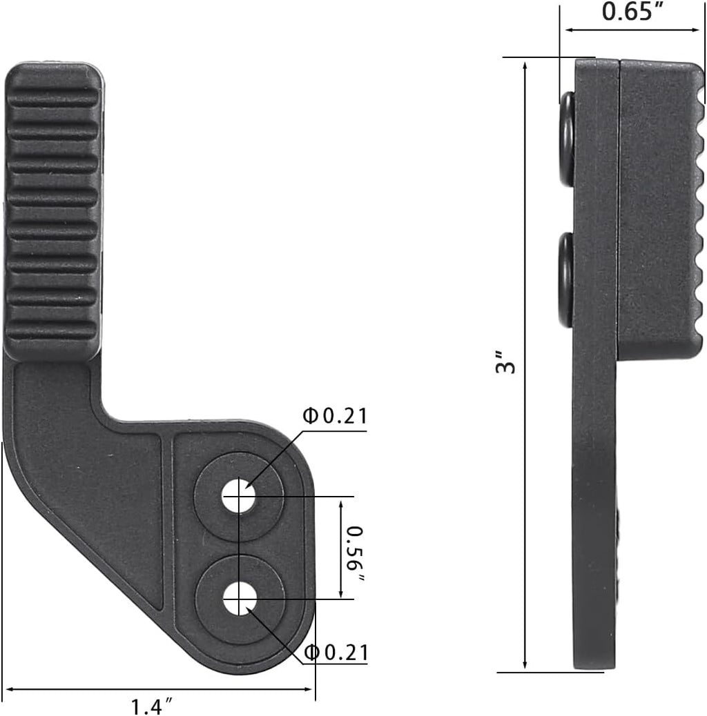 WARRIORLAND Holster Claw Kit for IWB Holsters – Light Concealment Wing for Concealed Carry | Kydex Holster Claw with Hardware Kit | Right & Left Hand Adjustable - WARRIORLAND