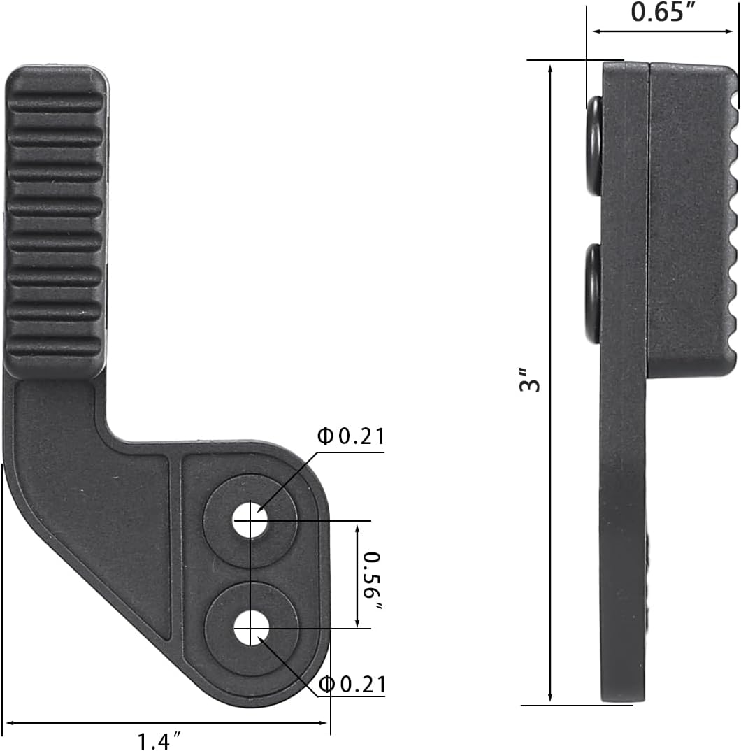 WARRIORLAND Holster Claw Kit for IWB Holsters – Light Concealment Wing for Concealed Carry | Kydex Holster Claw with Hardware Kit | Right & Left Hand Adjustable - WARRIORLAND