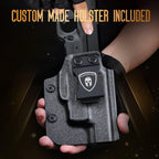 Green Laser Sight Designed to Fit Glock 48 with Holster Combo, Green Beam Sight with Power Indicator, Custom-Made IWB Kydex Holster Right Hand, WLS-105G w/ G48 Holster|WARRIORLAND - WARRIORLAND